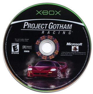 Project Gotham Racing (USA) Game Disc